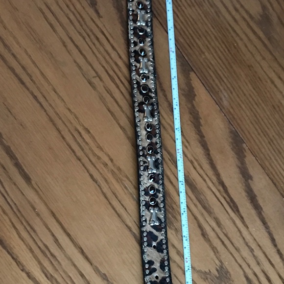 Woof Wear Dog Collar, 20”, Bone Studs/Crystals - Picture 5 of 5